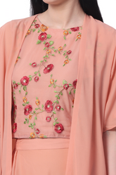 Crop Top & Drape Skirt Party Wear